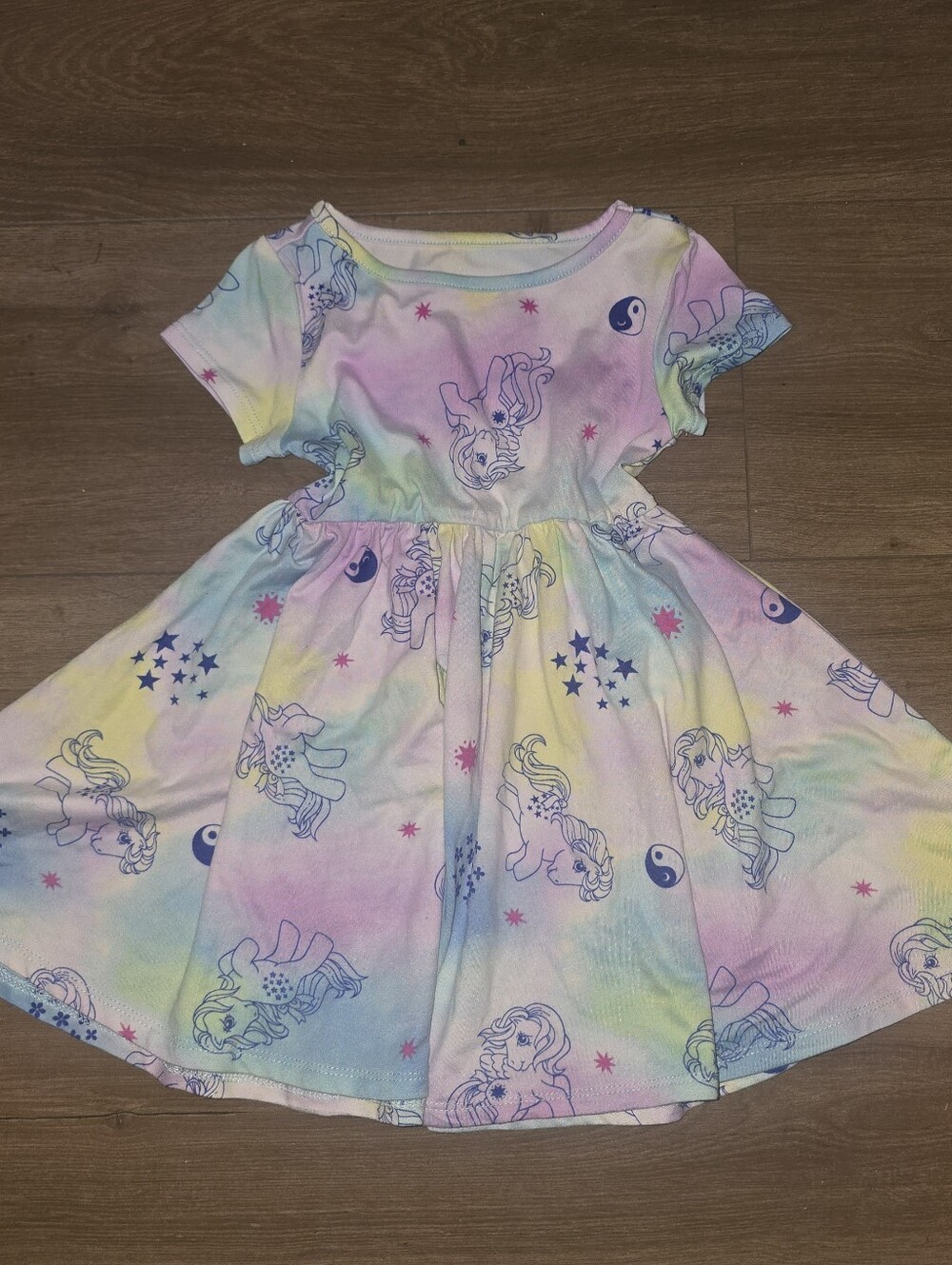 My Little Pony like new girls 2T Rainbow Tie Dye super soft Dress